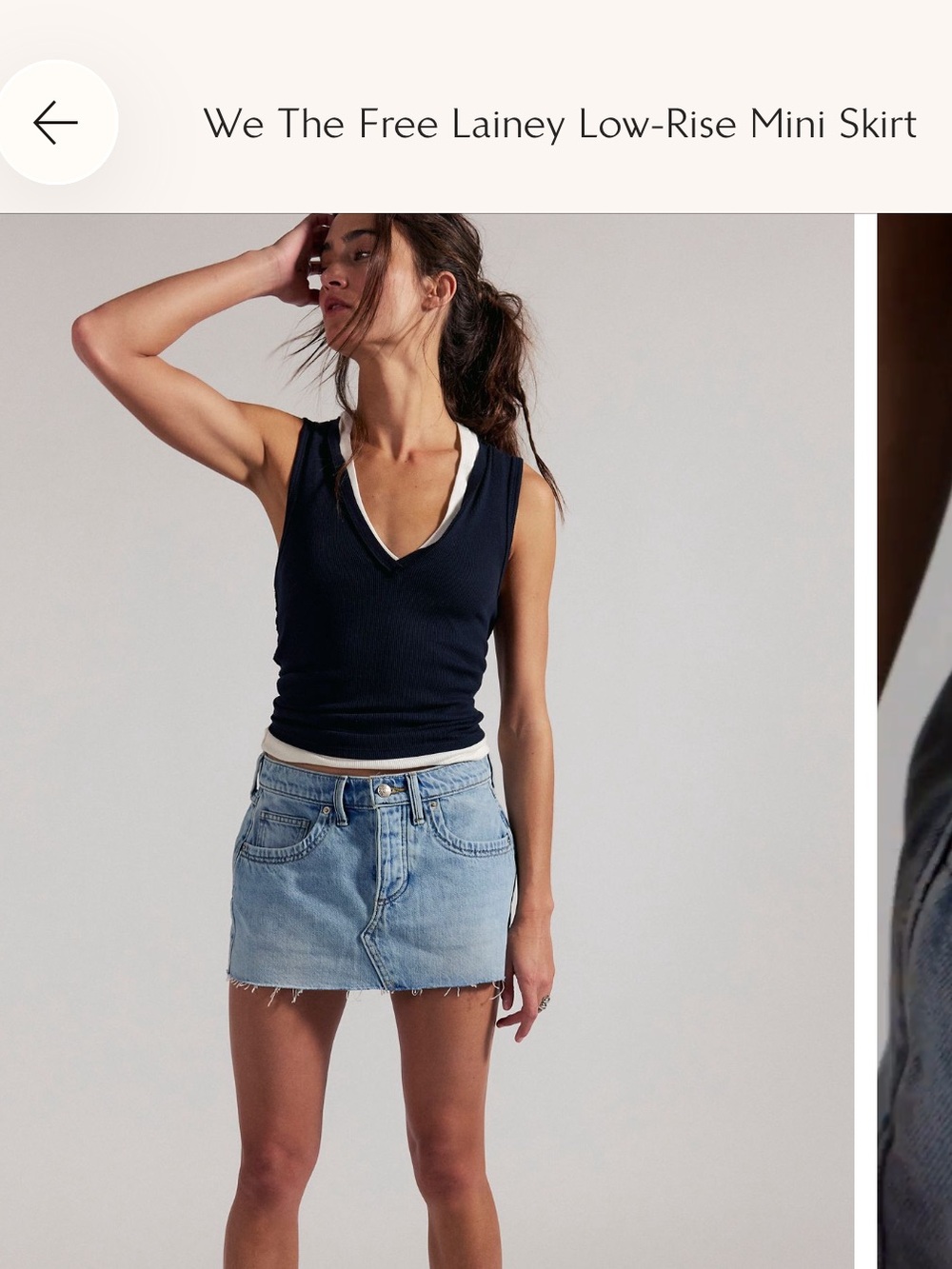 We the Free Lainey Low Rise Mini Skirt